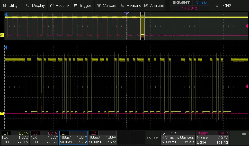 Arduinoから出力した波形