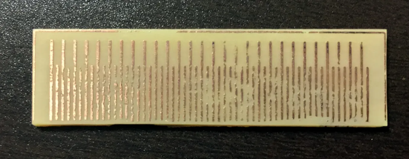 エッチング処理後（失敗）