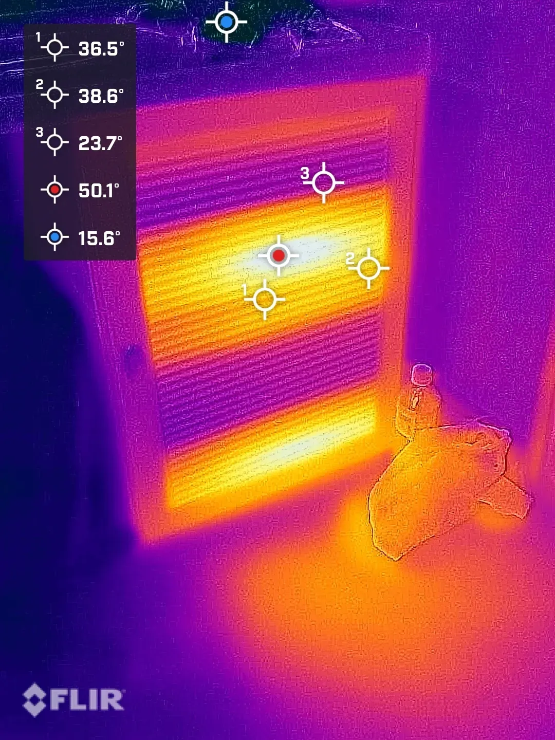 サンライズ出雲のアチアチヒーター
