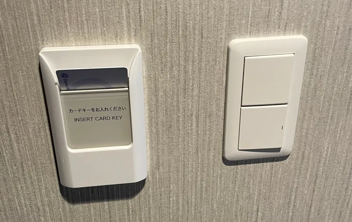 全く関係ないホテルのスイッチ