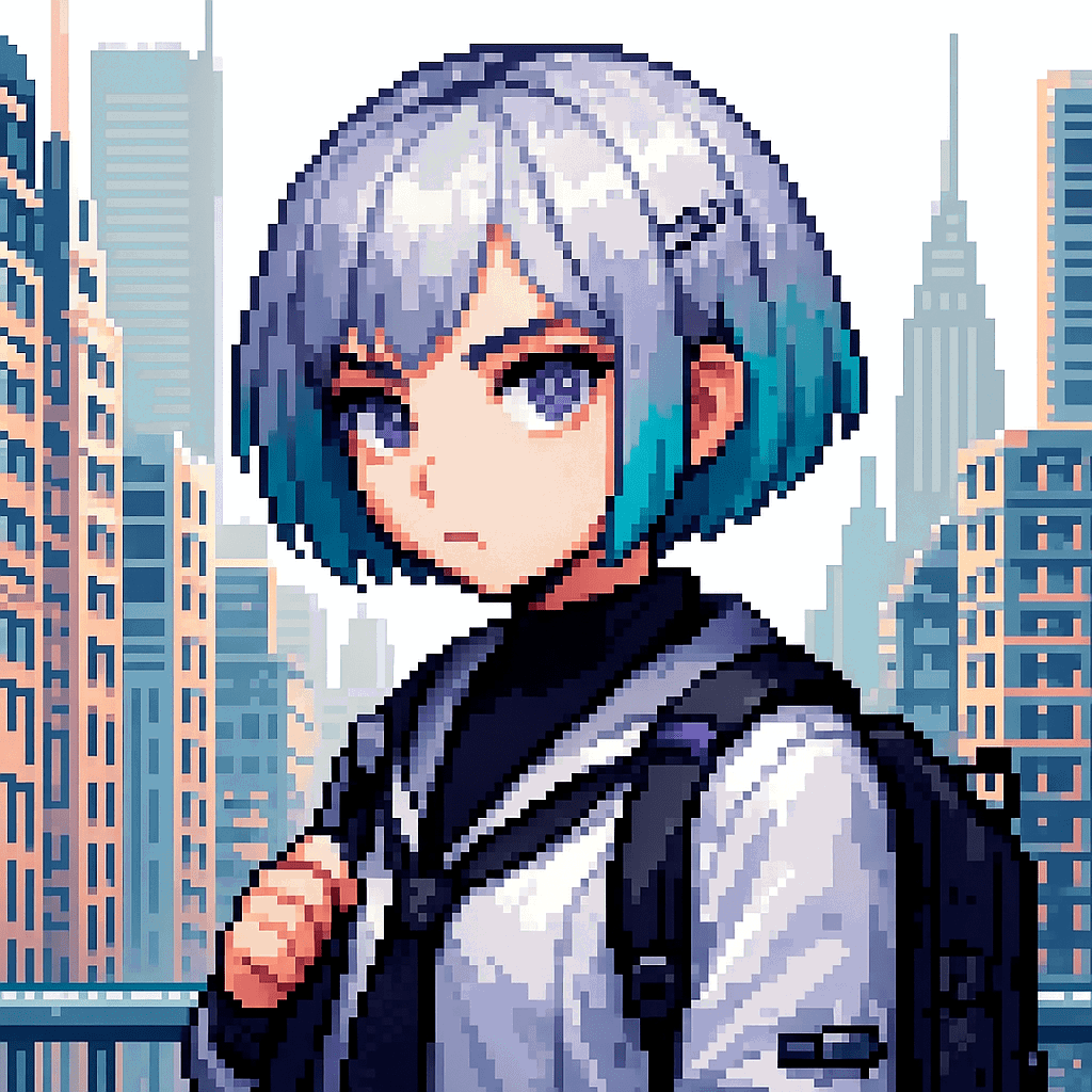 Parked Domain Girlを意識してDALL-E3に描いてもらったイラストをGPT-4oに修正してもらったイラスト